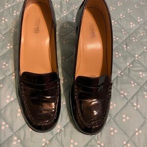 Michael Kors Shiny Black Women's Loafers